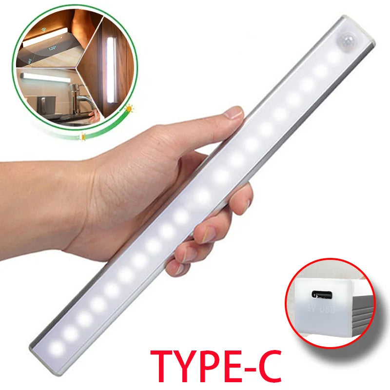 Luz LED con Sensor de Movimiento Recargable
