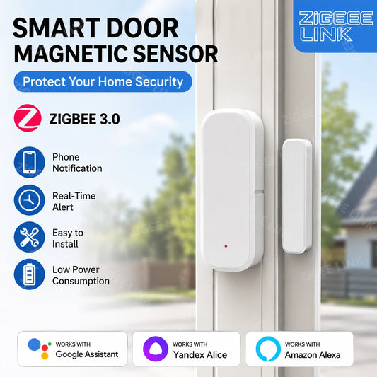 Sensor Inteligente de Puerta y Ventana Zigbee